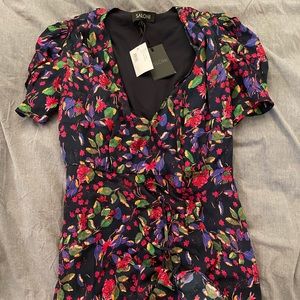 SALONI Floral Weap Dress